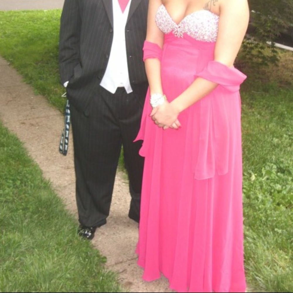 Hot Pink Prom Dress